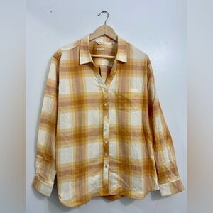 Weatherproof Vintage Womens Top XXL Casual Long Sleeve Cotton Button Shirt Soft